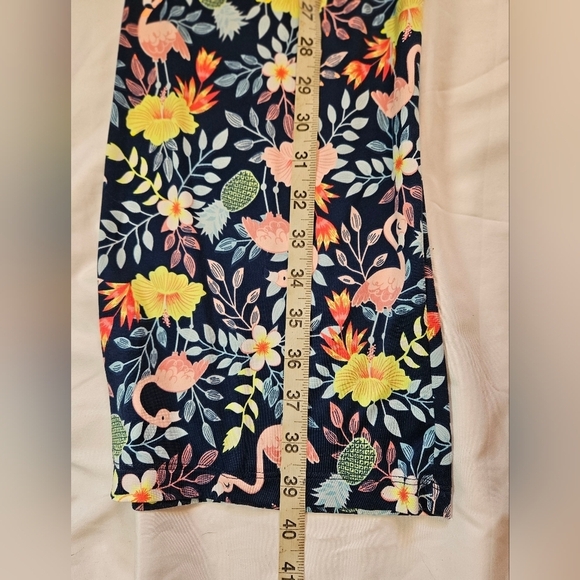 Secret Treasures Womens Blue Floral And Flamingo Pajama Pants Size Medium - Picture 9 of 12